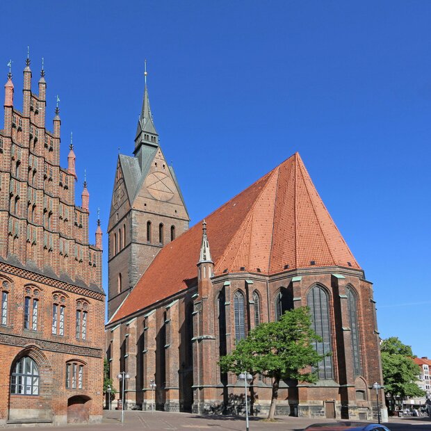 Außenansicht der Marktkirche Hannover.